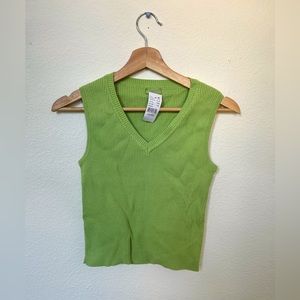 Brandy Melville Green Sweater Vest